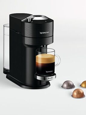 Nespresso Brevelle Espresso Next Premium Classic Veruo Machine in Classic Black